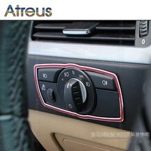Atreus, 1 шт., алюминиевый сплав, рамка для фар, Накладка для BMW e60, аксессуары 5 серии 2005-2010, автомобильный Стайлинг
