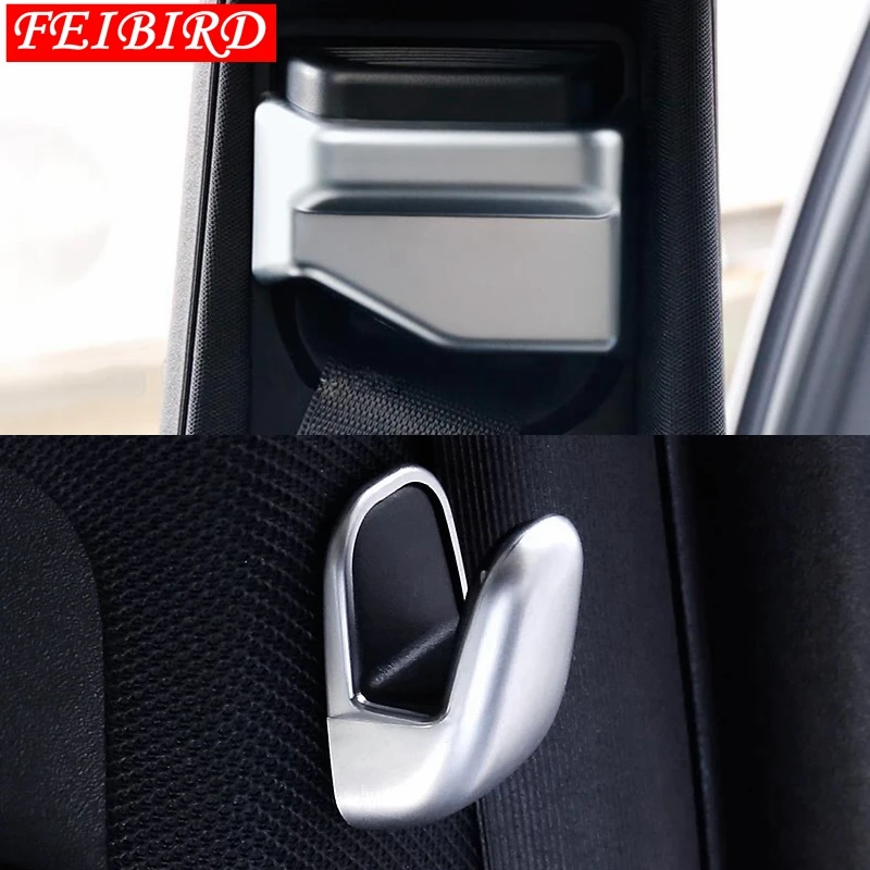 

For Mercedes Benz E-Class E CLASS W213 2016 2017 2018 ABS Auto Accessory Safety Seat Belt Buckle B Pillar Hook Cover Trim