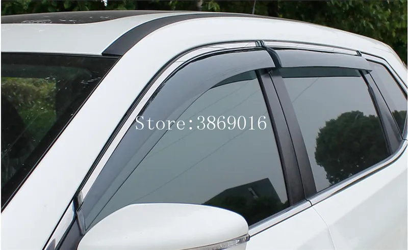 Chrome Window Visor Vent for 2014 2018 Nissan Qashqai