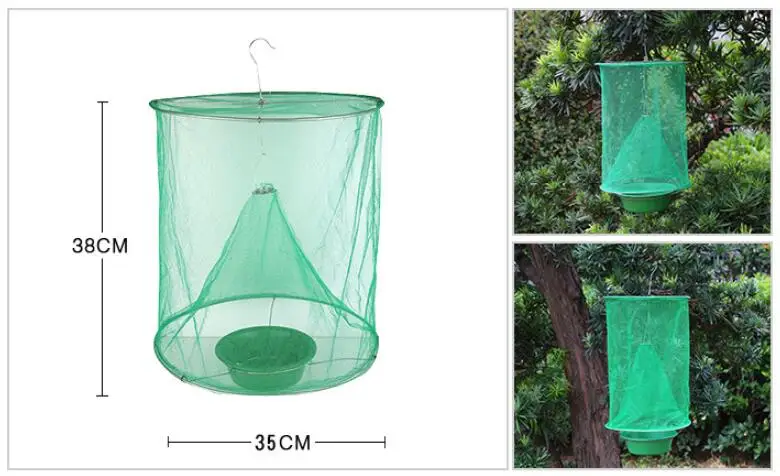 4 типа Новое отлетает мухоловка, ловушка клетка насекомое-вредитель Управление складной поймать Fly-захват окружающую среду ловушки для мух