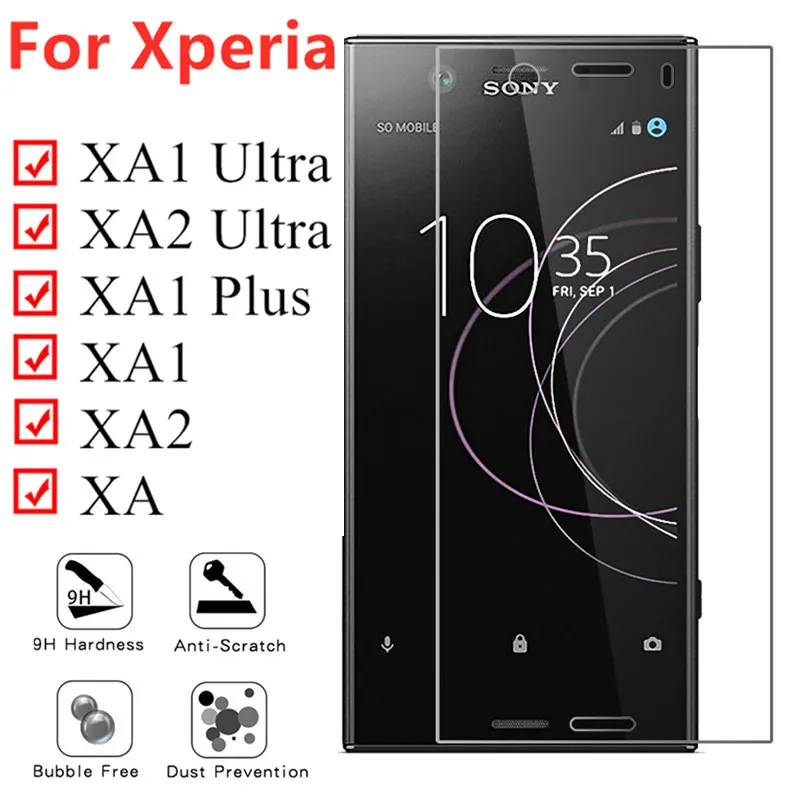 Защитное стекло на экран для sony xperia xa1 Plus для sony xa2 ультра защитное стекло xa2 xa xa1Ultra a1 закаленное стекло