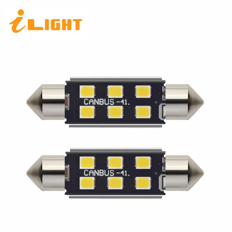 C5W LED Error Free Interior Lamp Festoon 31MM 36MM 39MM 41MM Car Reading Light License Plate Lights 12V 6000K Canbus iLight | Автомобили и