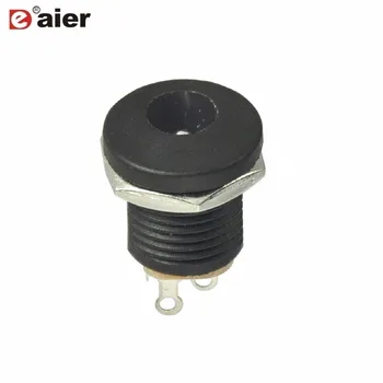 

20PCS 2.1mm DC Jack Black Jack Socket Female Panel Mount Connector DC-022 0.5A 30VDC 3 Pins 5.5x2.1mm