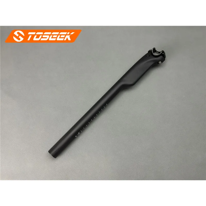 TOSEEK 3/ K Full Fibre de Carbone Poids L/éger Tige de Selle 27,2/ mm//30.8/ mm//31.6/ mm pour V/élo de Montagne V/élo de Route 27.2mm 400mm