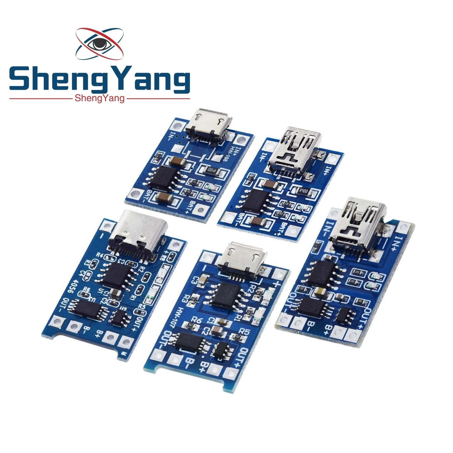 5V 1A 18650 TP4056 Lithium Battery Charger Module Charging Board With Protection Dual Functions 1A Li-ion