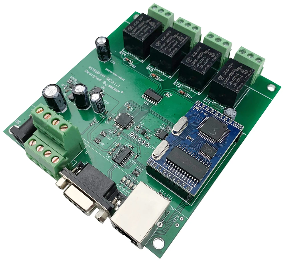 Relay Control Module Lan Wan Network  Server Rj45 Rs232