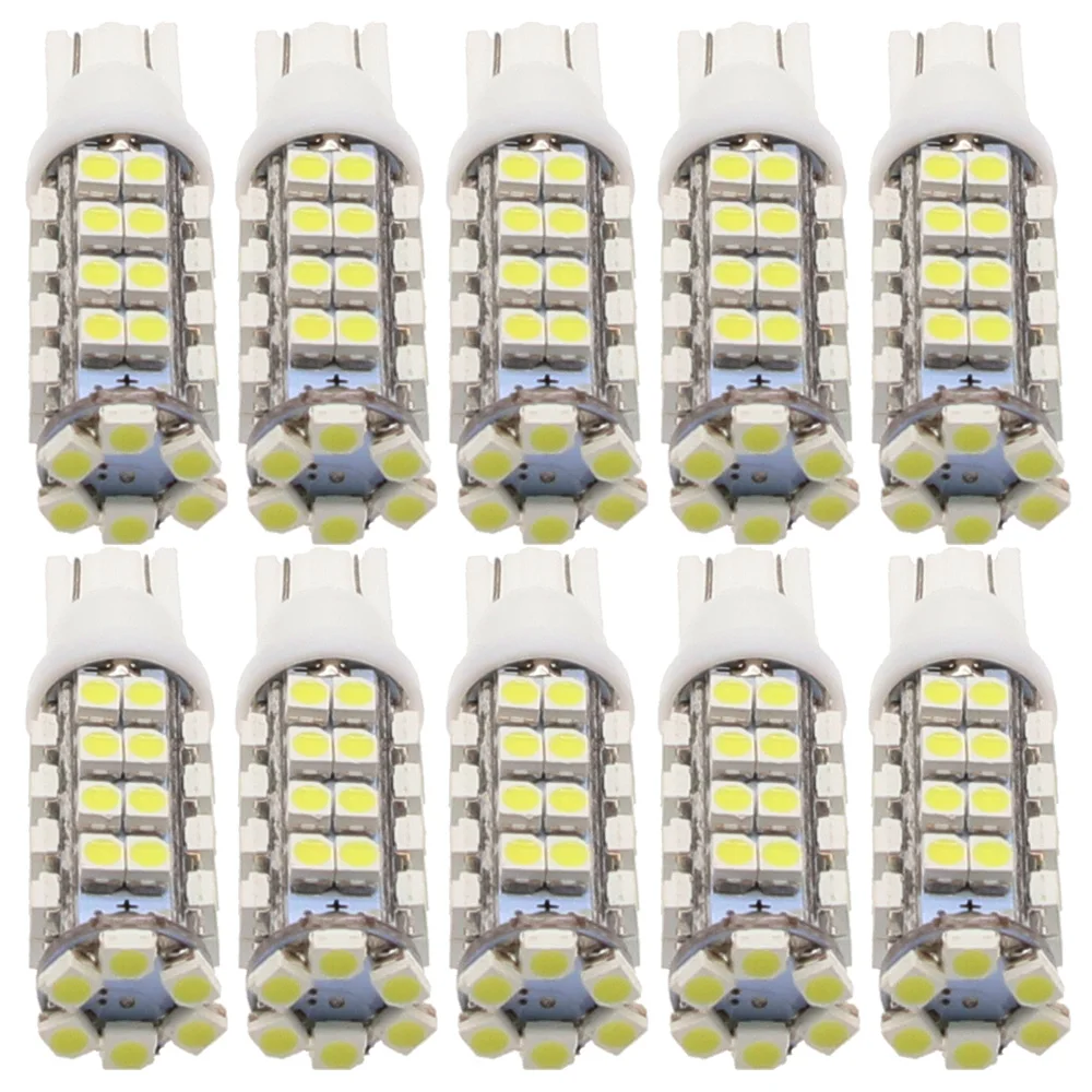 

10X T10 W5W 501 1210 3528 38SMD LED Inverted Side Wedge car lamp bulbs door Interior Map clearance lights white high parking