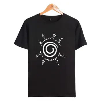 

JUMP COMICS Japanese manga Naruto Fox Nine-Tails seals T shirt Men Women Summer Clothing Naruto T-shirt Short Sleeve Tops Tees