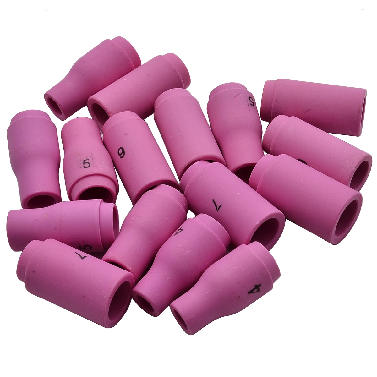 53pcs/Set Welding Torch Body Parts Gas Lens Nozzle Collet Cup Kit For Welding Gun SR WP9 20 25