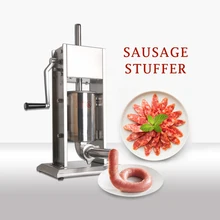 GZZT 3L/5L/7L Нержавеющая сталь вертикальный колбасный шприц наполнитель машина для домашнего использования коммерческого использования ручная колбаса