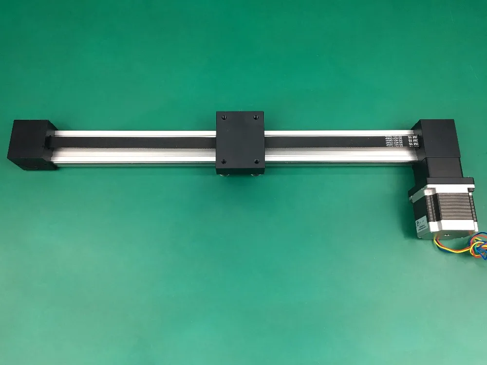 

Synchronous belt linear slide XP 600mm stroke table guide rail slide timing belt linear slide table+nema 17 stepper motor