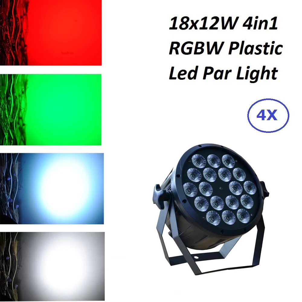 

Factory Direct Sales 18X12W RGBW 4 Colors LED Flat Par RGBW Color Mixing Dj Wash Lights Stage Uplighting KTV Disco DJ DMX512