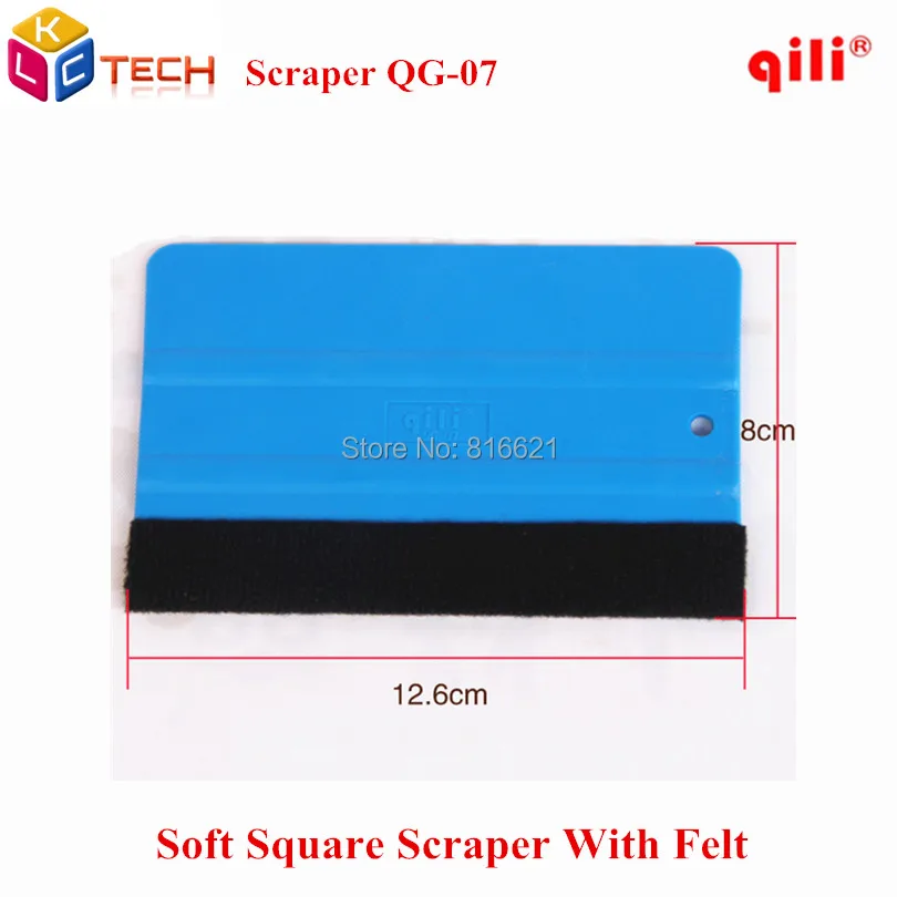

Qili QG-07 Glass Clean Felt Square Squeegee Car Sticker Wrapping Scraper Car Sticker Felt Scarper tools Squeegee snow removal