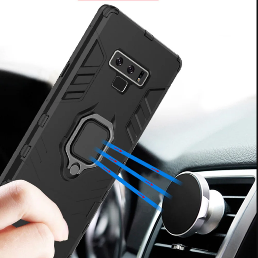 

Shockproof Armor Case For Samsung Galaxy Note 9 Case For Galaxy Note 9 Finger Ring Holder Phone Cover