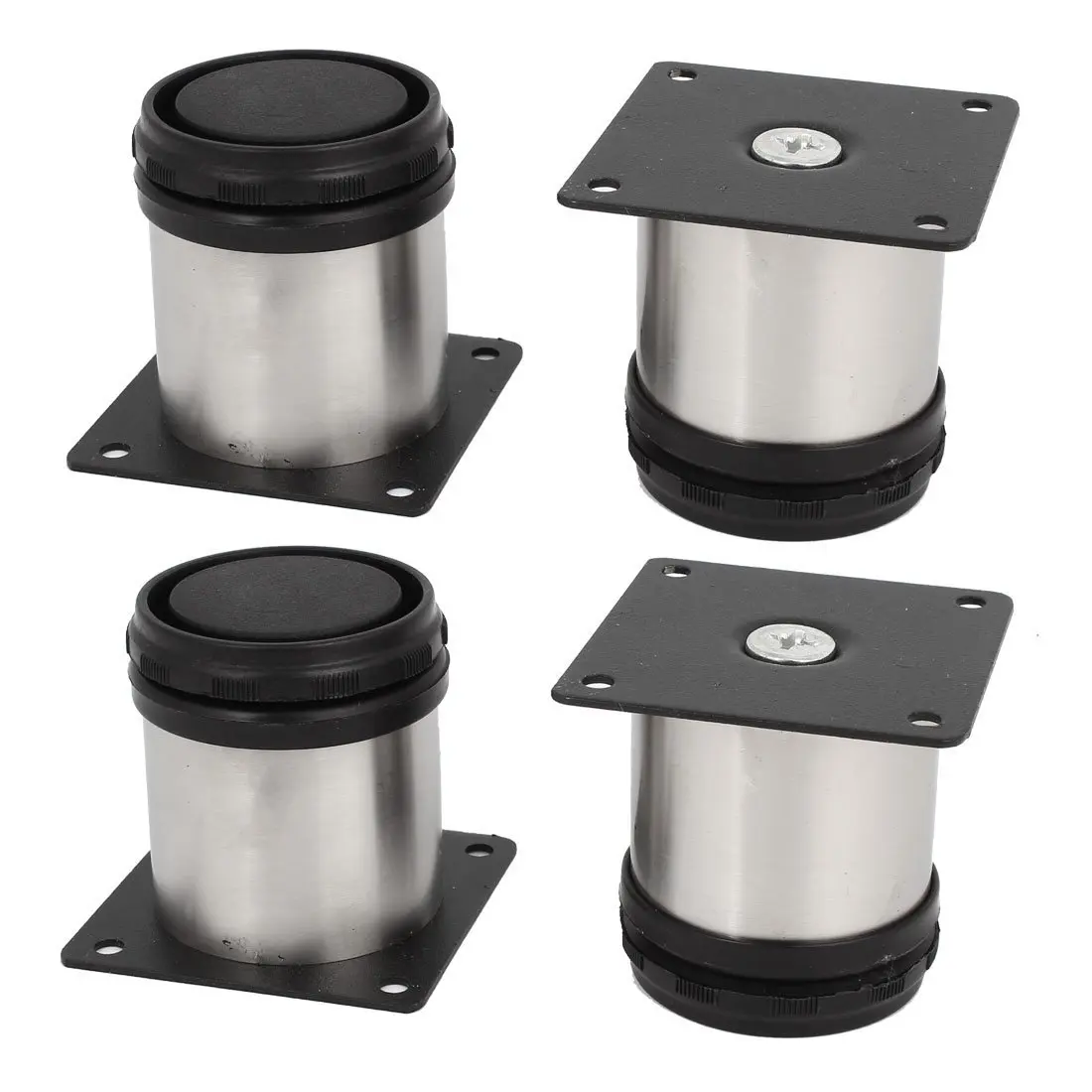 Round support adjustable 60 mm leg alto cabinet, sofa, table x 4 Round support adjustable 60 mm leg alto cabinet, sofa, table x 4