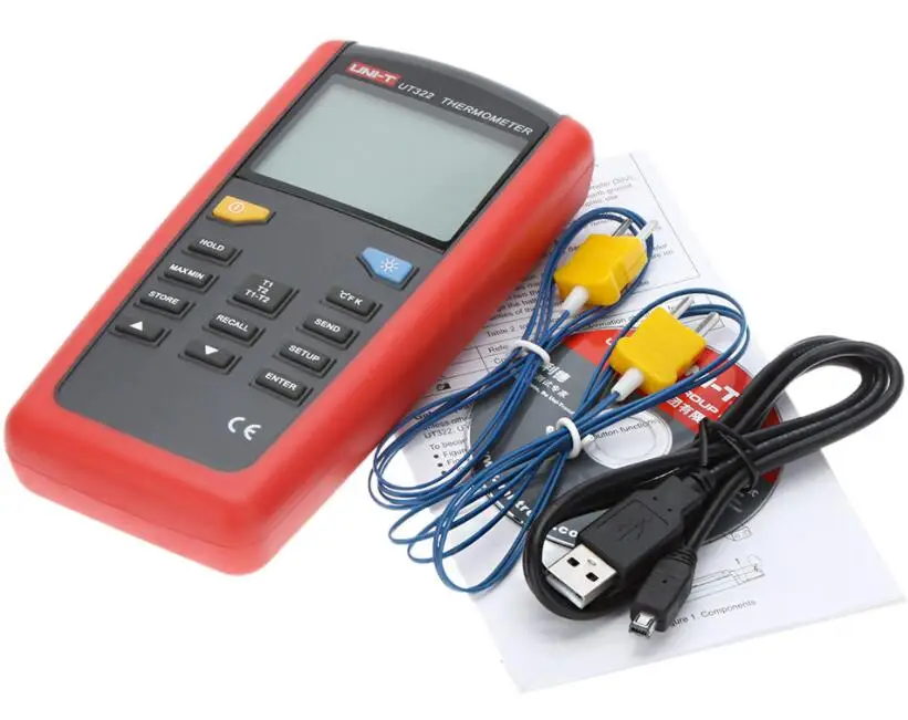 

Portable Digital UNI-T UT332 Thermometer USB Data Transfer Humidity&Temperature Meter Hygrometer LCD Backlight UT332