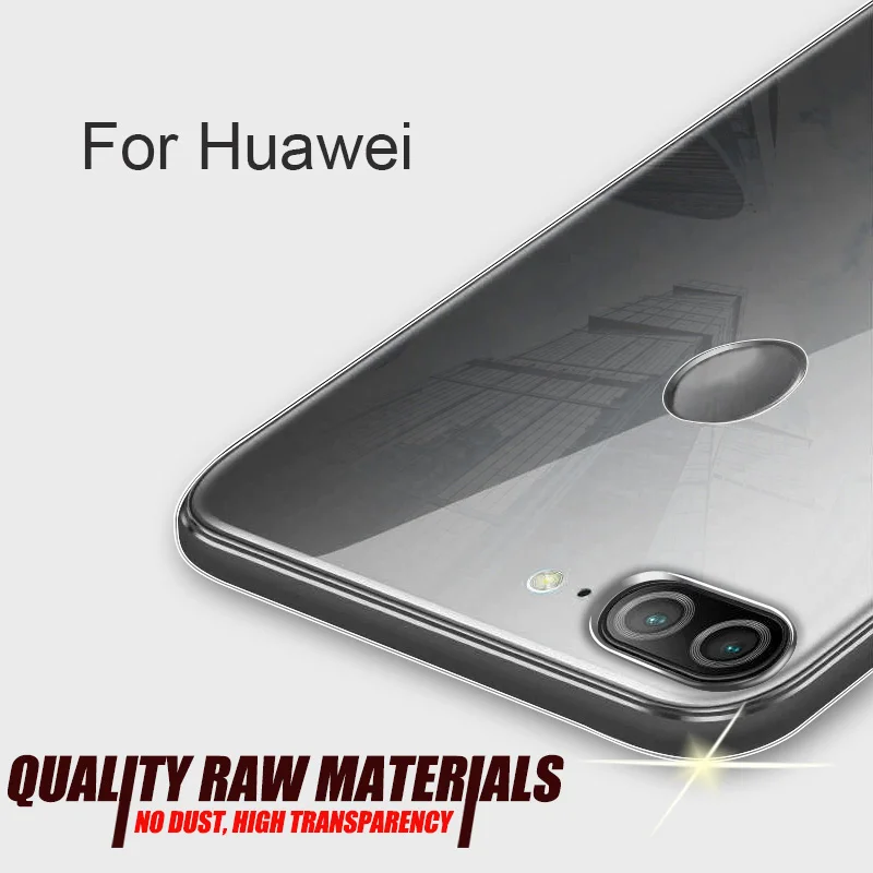 Мягкий силиконовый чехол из ТПУ для Huawei P30 Pro P20 Lite Mate 20 прозрачный телефона Honor 8 8X