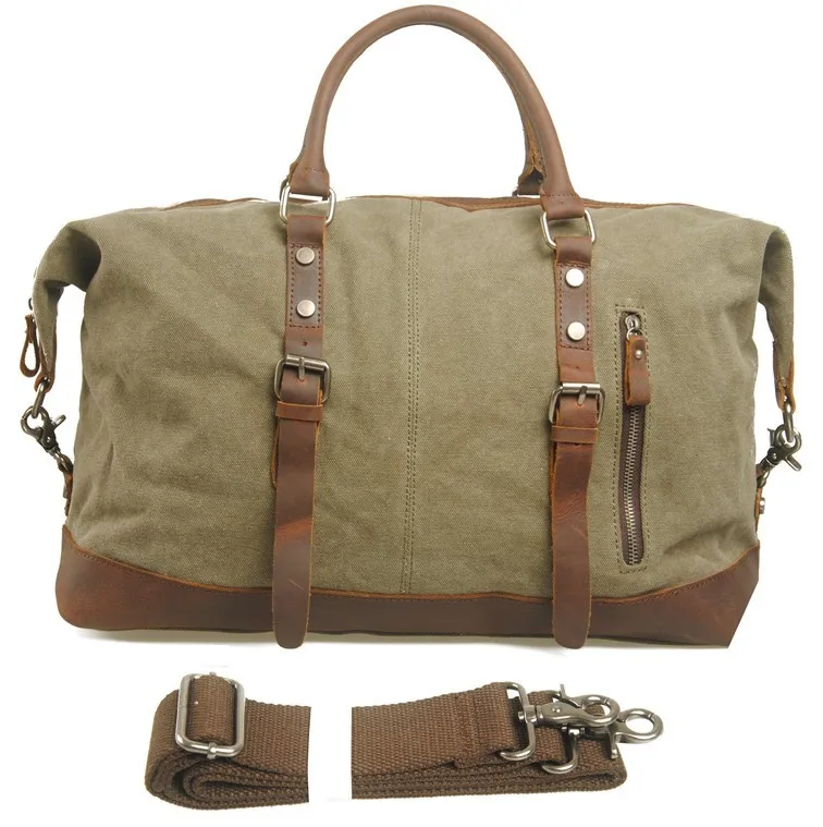 Free Shipping Brand Designer Canvas Men Travel Bags Genuine Leather Free Shipping Brand Designer Canvas Men Travel Bags Genuine Leather Carry On Luggage Shoulder Handbag Bag Gym Items Tb35 In From