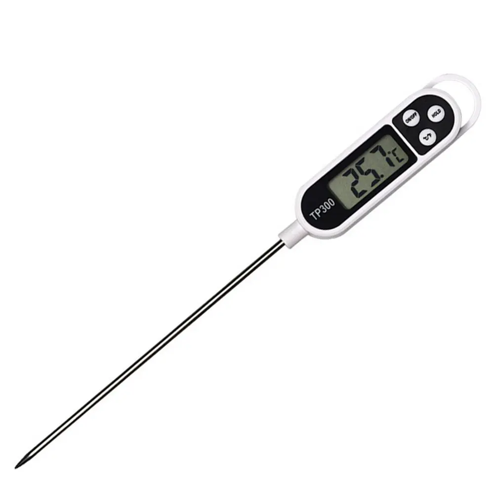 

Digital Meat Thermometer with LCD Screen Instant Read & Super Long Probe for Kitchen Cooking Fry Food Outdoor BBQ Grilling