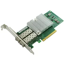 2 порта 10-гигабитная оптоволоконная Ethernet Серверная карта JL82599ES чипсет PCI-E X8 SFP+ NIC