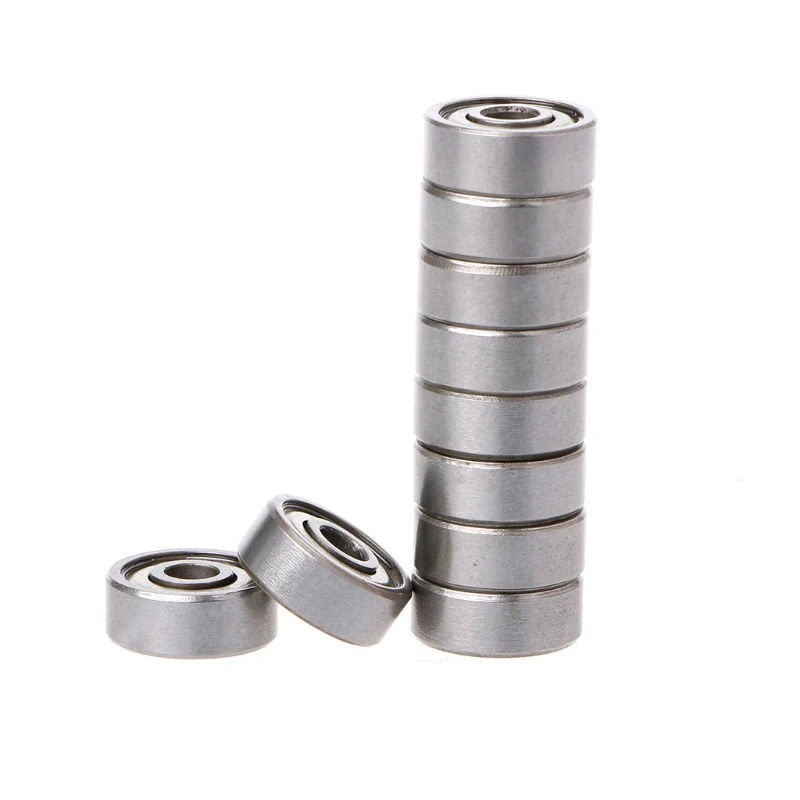

10Pcs 624ZZ Mini Metal Double Shielded Flanged Ball Bearing For 3D Printer Parts