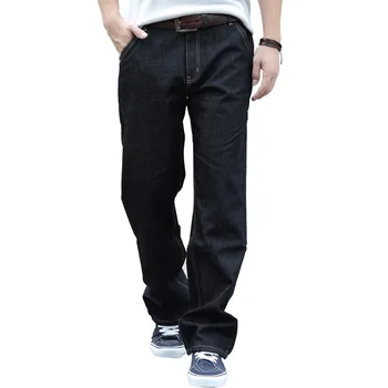 

2017 Winter Plus Velvet Large Size Loose Straight Jeans Cotton Thick Section Plus Size Breathable Jeans Hip-hop Casual Men Jeans