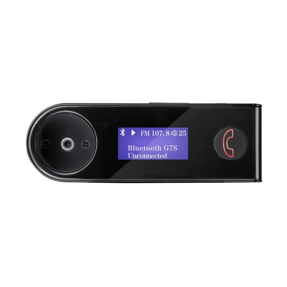 Fm-передатчик громкой Car Kit прикуривателя Порты и разъёмы Беспроводной fm-модулятор вращающийся Экран Bluetooth Автомобильный MP3-плеер