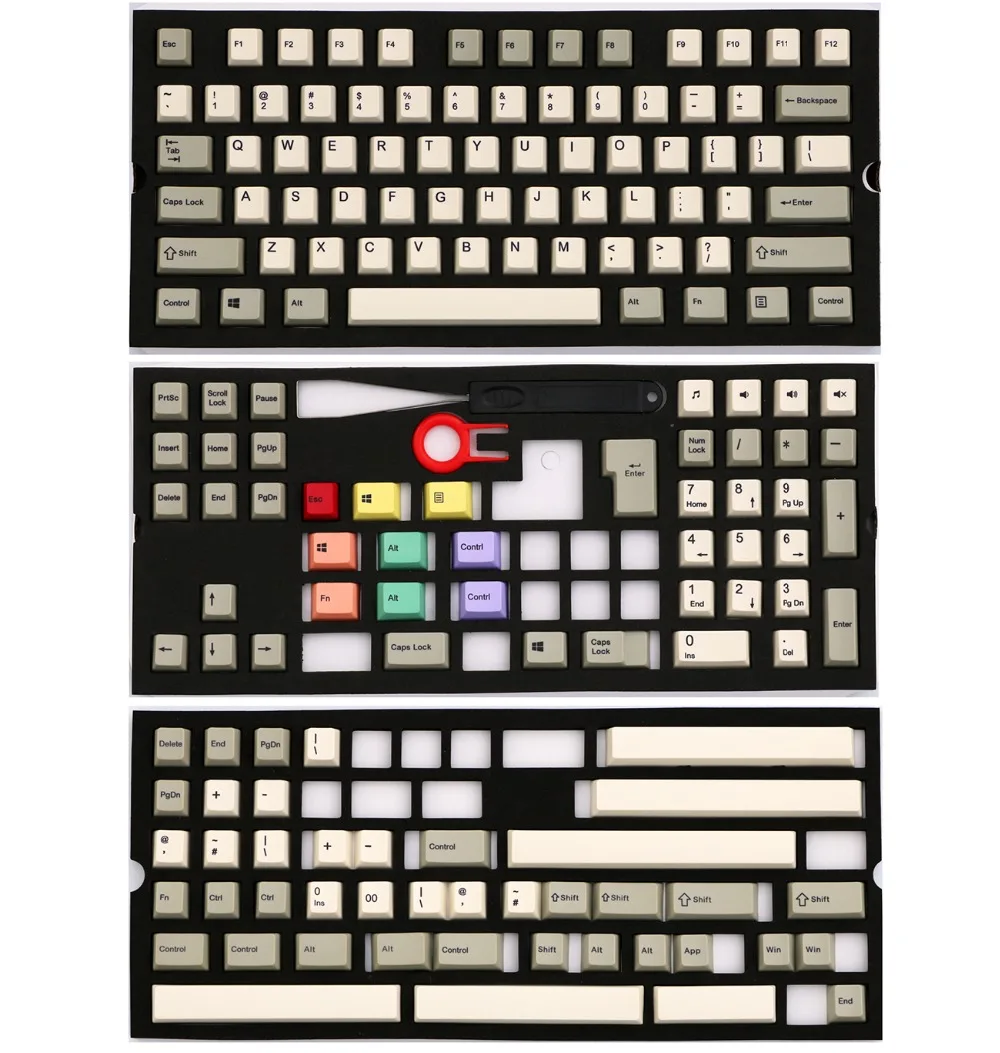 Ретро Стиль Серый/бежевый 108/154 клавиш краситель сублимированный pbt keycap для механической клавиатуры Cherry filco Ducky keycap Вишневый профиль