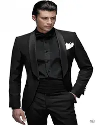 2017 Реком Для мужчин d угольно-черный шалевыми лацканами смокинг для жениха Slim Fit best Для мужчин праздник Бизнес костюмы (куртка + Штаны) 707