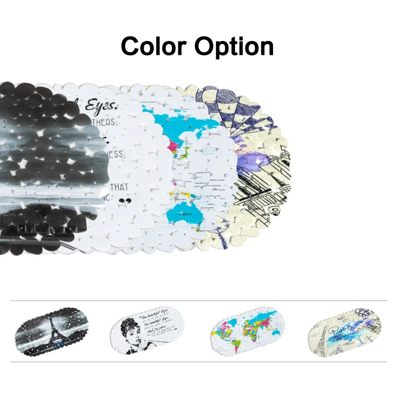 SDARISB резиновый для ванной коврик с присосками с принтом ПВХ Противоскользящий коврик для ванной комнаты с галькой нескользящий пластиковый Массажный коврик для ванной