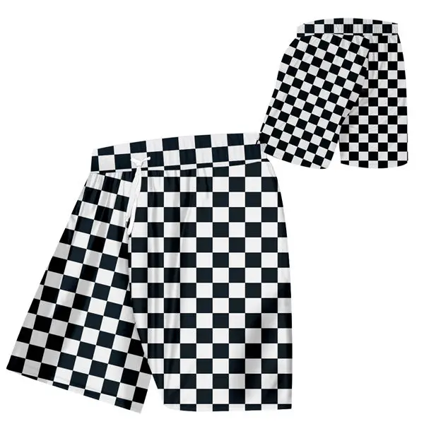 Black White Plaid T-shirt Men Women Sexy Checkerboard V-Neck Hipster Tshirt Streetwear Hip Hop Punk Rock Tee Shirt Custom S-7XL (31)