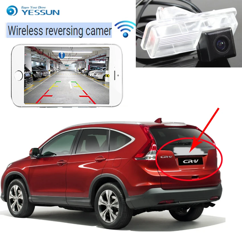 

YESSUN For Honda For CR-V For CRV 2012~2013 back up Reverse Camera Auto Wireless Rear View Camera Rear View Camera Night Vision