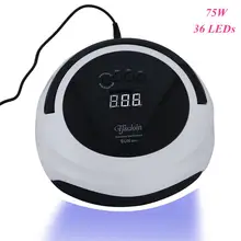 SUN x2plus Сушилка для ногтей 75 Вт портативная светодиодная УФ-лампа с ЖК-дисплеем таймер с функцией памяти лампа для ногтей гель-отверждение лак маникюрные инструменты