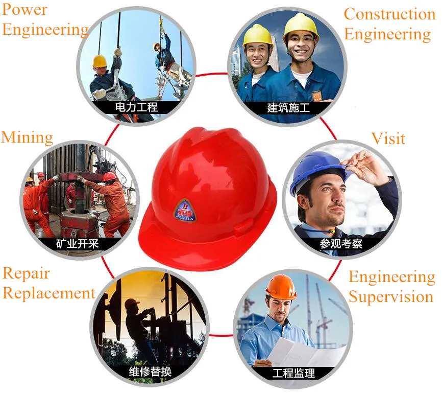 

HDPE plastic V-type safety helmet Construction site New plastic helmet Site engineering hat helmets Workpace Helmet for sale