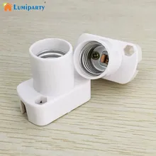 LumiParty высокое качество белый квадратный держатель лампы для E17 светодиодный светильник лампы старения-Тесты светильник база