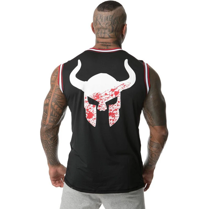 

New 2019 Bodybuilding Stringer Tank Tops Men Fitness Singlets Gyms Clothing Mens Sleeveless Shirt Mesh quick-drying vest