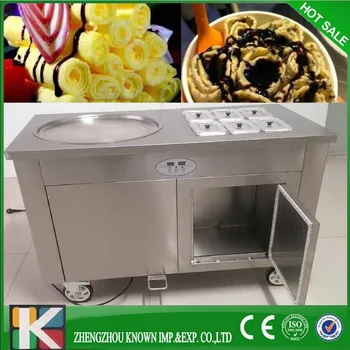 

Thailand fried ice cream roll machine price for sale R410A 110V Fried Ice Cream Machine