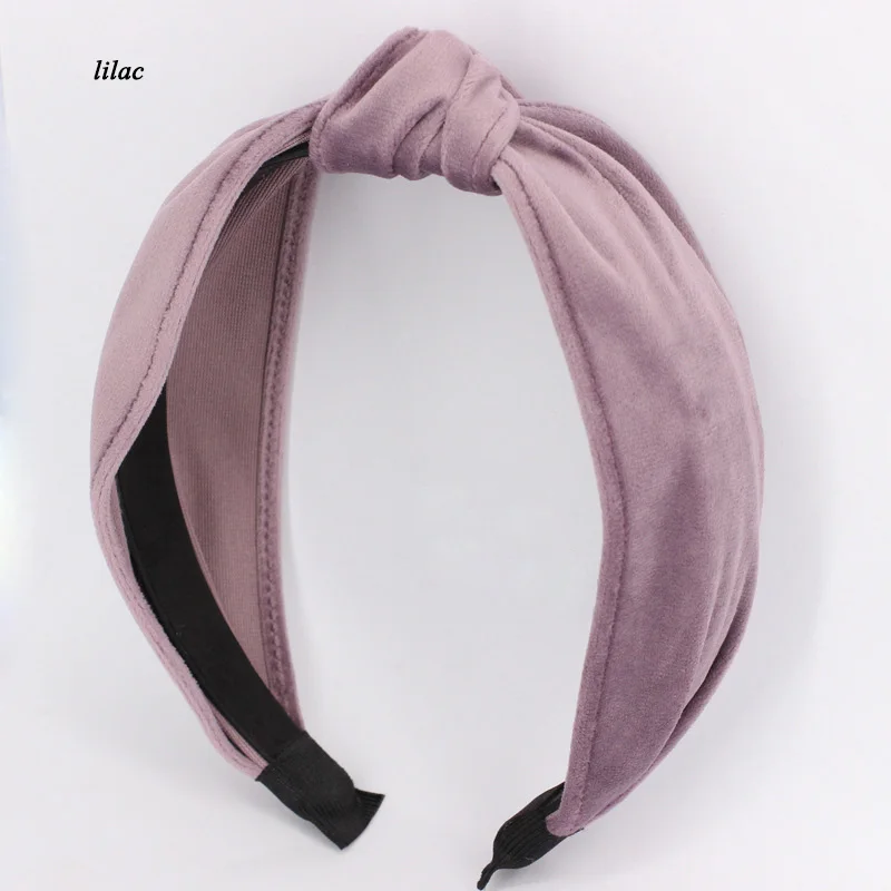 7 lilac top knot headband