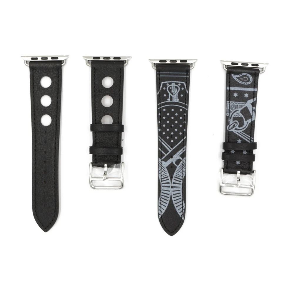 URVOI Single Tour Rally band for apple watch series 3 2 1 strap for iwatch racing belt for Hermes watch band Noir Gala leather4