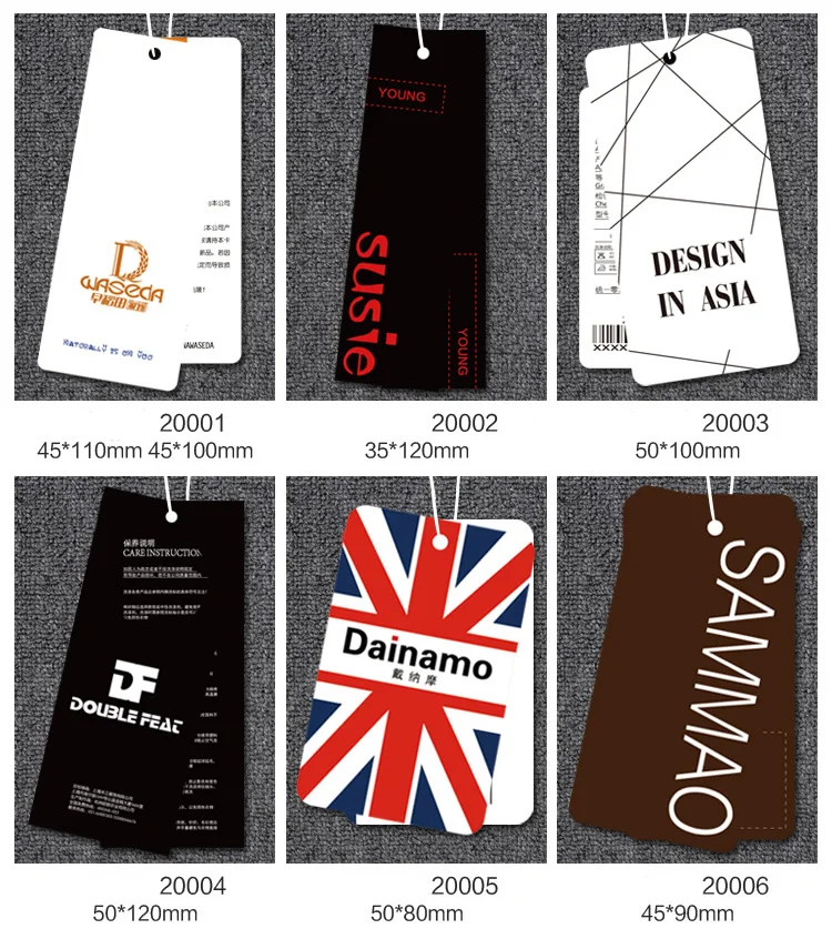 

Free shipping free customized paper hang tag/clothing swing tag labels/garment bag printed tags brand care labels logo JYSJ203