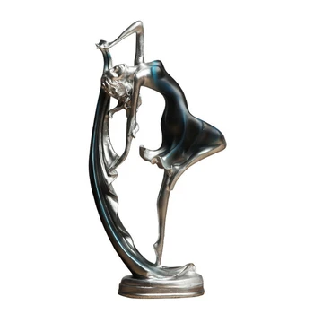 

NOCM Ballerina Girl Dance Resin Statue Elegant Figure Craft Creative Home Desktop Decoration Dance Girl Ornaments