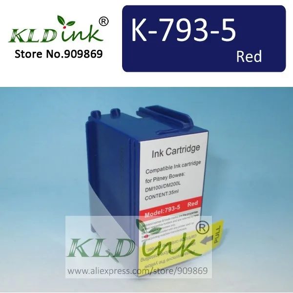 

Compatible 793-5 793-5SN Red Postage Meter Ink for Pitney Bowes DM100