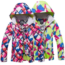 Брендовая Новая цветная Женская лыжная куртка с сеткой, водонепроницаемая ветрозащитная зимняя куртка, женская зимняя куртка, зимнее теплое пальто для женщин