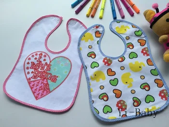 

12PCS/Set YB15010 LOVE Baby Big Lunch Burp Cloths Baby waterproof Bibs for kids Free shipping