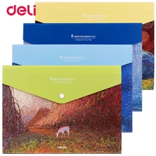 Deli A4 многофункциональный бизнес-файл для документов бизнес-Документ Папка зажим для пакетов/подписка contract carpetas pasta escolar
