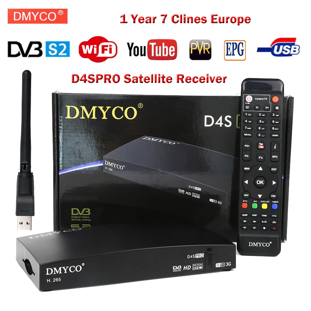 Aliexpress.com : Buy D4SPro Satellite Receiver DVB S2 Full