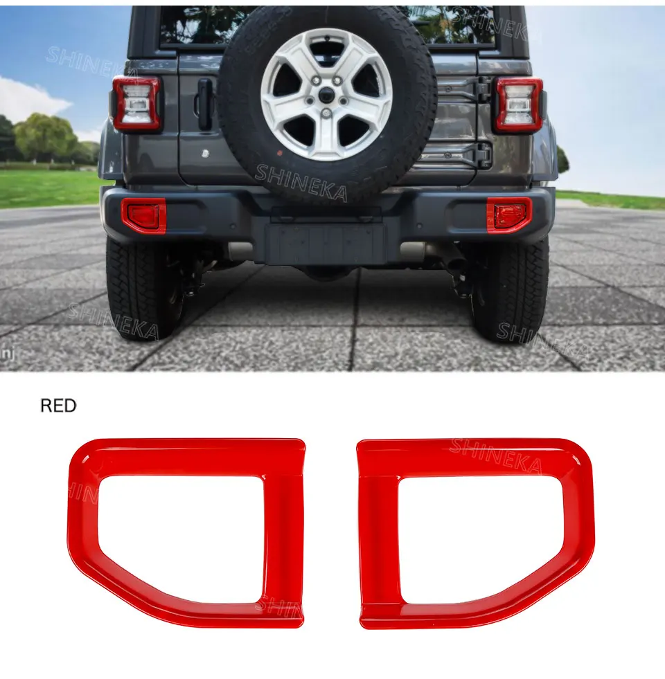 SHINEKA автомобильные наклейки для jeep wrangler JL задний бампер противотуманный светильник Декоративные наклейки для jeep wrangler jl аксессуары