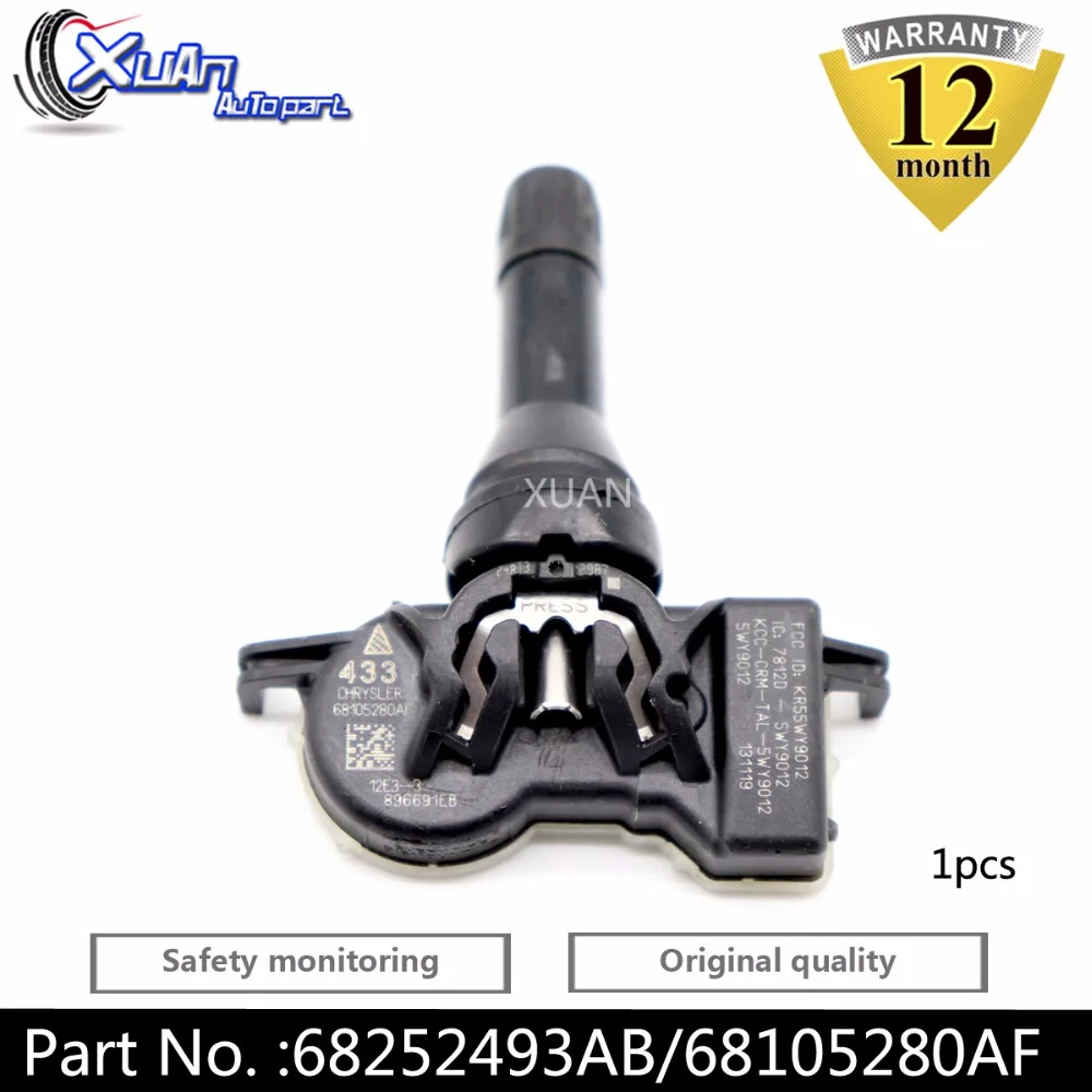 XUAN 1pcs 68252493AB TPMS Tire Pressure Monitor Sensor For Jeep Grand