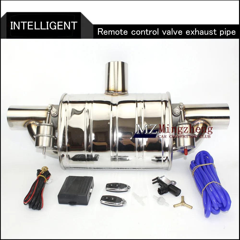 

3" Exhaust System Stainless Steel T Pipe Electric Exhaust CutOut Out Valve With Electronic Remote Control Switch exhaust pipe