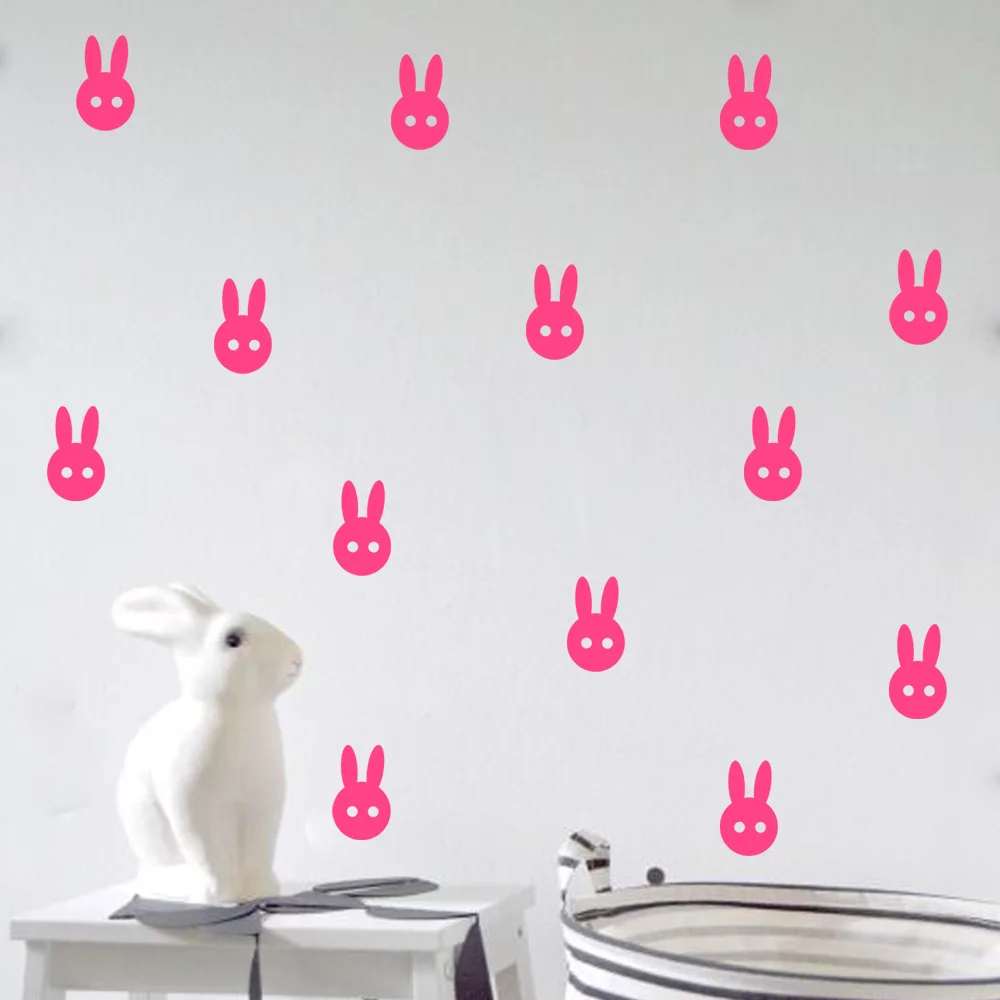 DIY Rabbit Wall Stickers Decals Kids Children Room Home Decoration